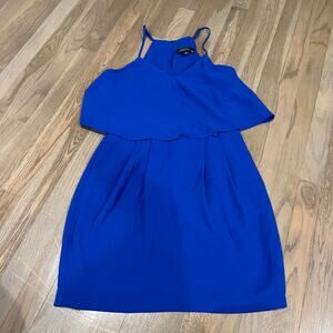 Adelyn Rae Dress in Blue. Size Small